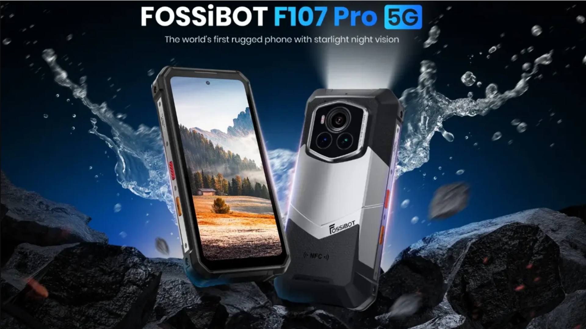 The F107 Pro rugged smartphone wants to kill grainy night shots and survive floods, fire, and cold